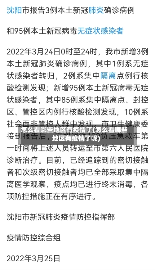 怎么看哪些地区有疫情了(怎么看哪些地区有疫情了呢)-第2张图片