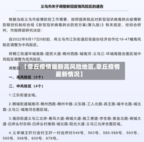 【章丘疫情最新高风险地区,章丘疫情最新情况】