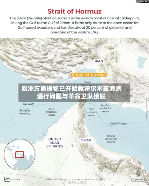 欧洲方面据称已开始就霍尔木兹海峡通行问题与革命卫队接触