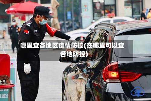 哪里查各地区疫情防控(在哪里可以查各地防控)