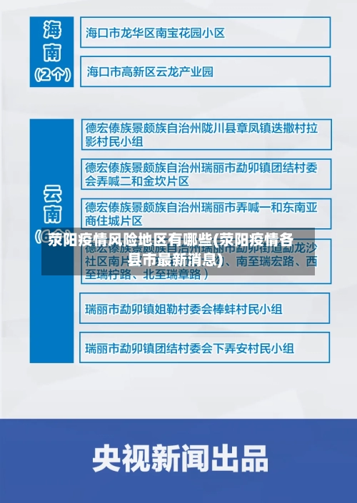 荥阳疫情风险地区有哪些(荥阳疫情各县市最新消息)