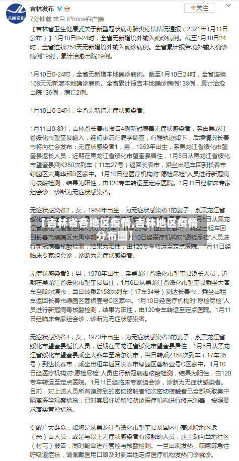 【吉林省各地区疫情,吉林地区疫情分布图】-第2张图片