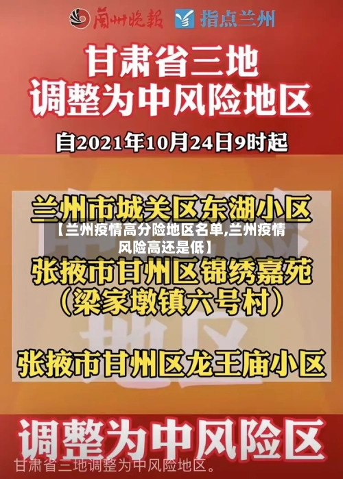 【兰州疫情高分险地区名单,兰州疫情风险高还是低】