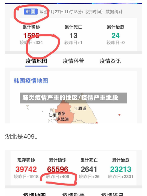 肺炎疫情严重的地区/疫情严重地段