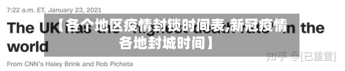 【各个地区疫情封锁时间表,新冠疫情各地封城时间】-第2张图片