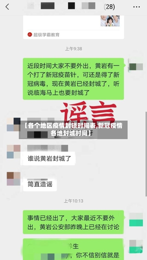 【各个地区疫情封锁时间表,新冠疫情各地封城时间】