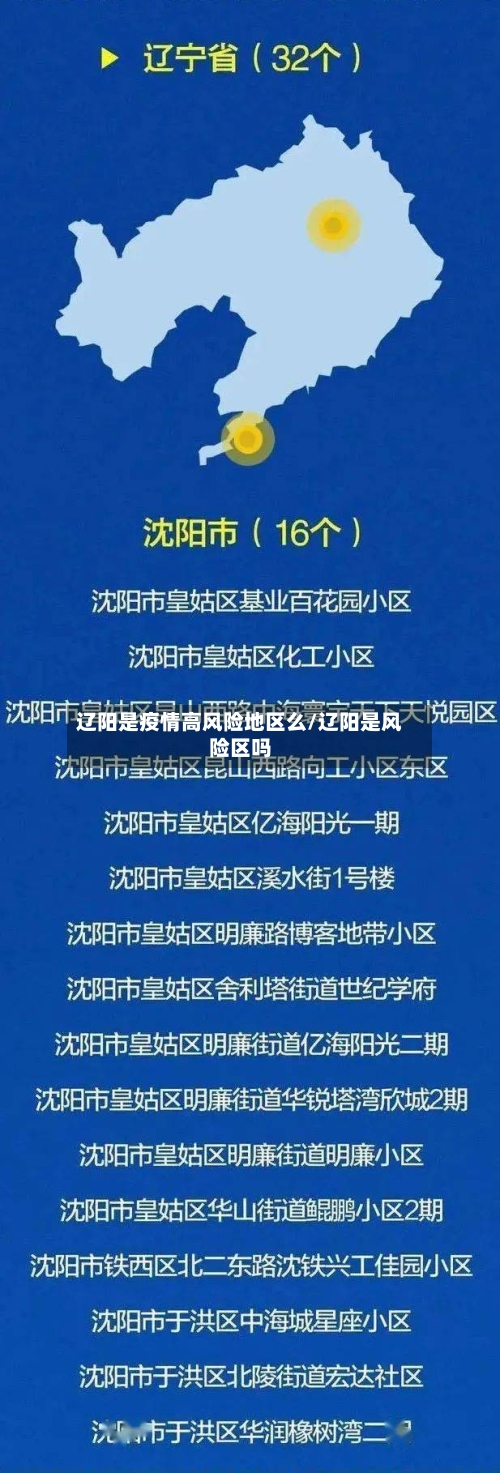 辽阳是疫情高风险地区么/辽阳是风险区吗