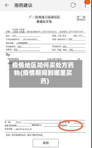 疫情地区如何买处方药物(疫情期间到哪里买药)-第2张图片