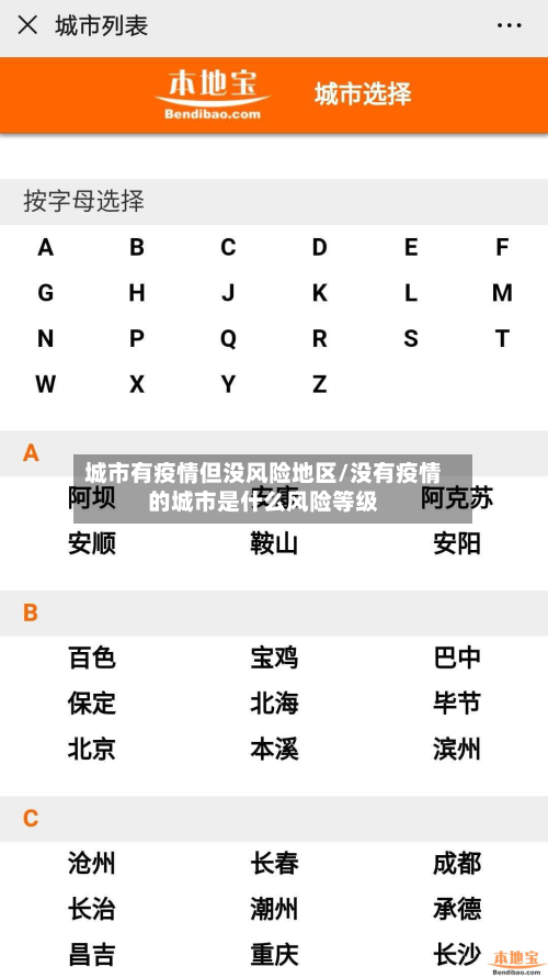 城市有疫情但没风险地区/没有疫情的城市是什么风险等级-第3张图片