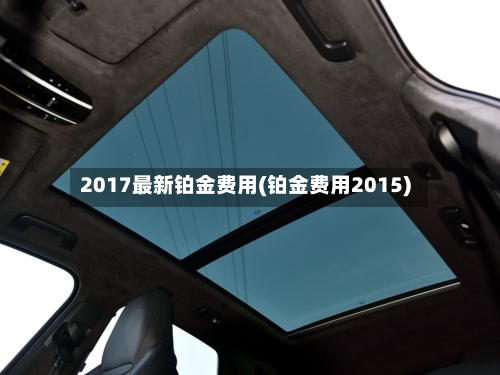 2017最新铂金费用(铂金费用2015)