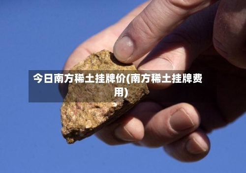 今日南方稀土挂牌价(南方稀土挂牌费用)