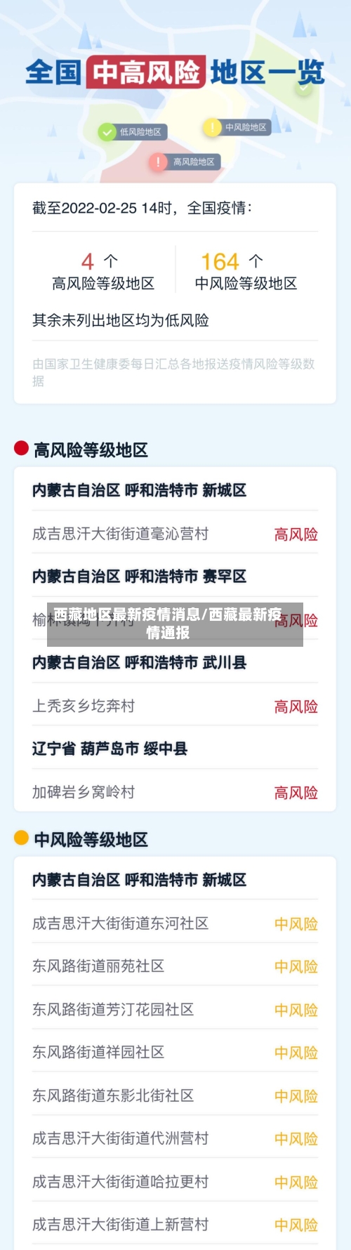 西藏地区最新疫情消息/西藏最新疫情通报