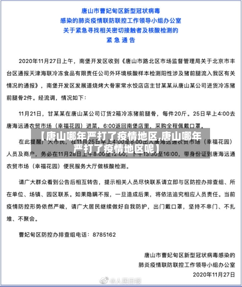 【唐山哪年严打了疫情地区,唐山哪年严打了疫情地区呢】