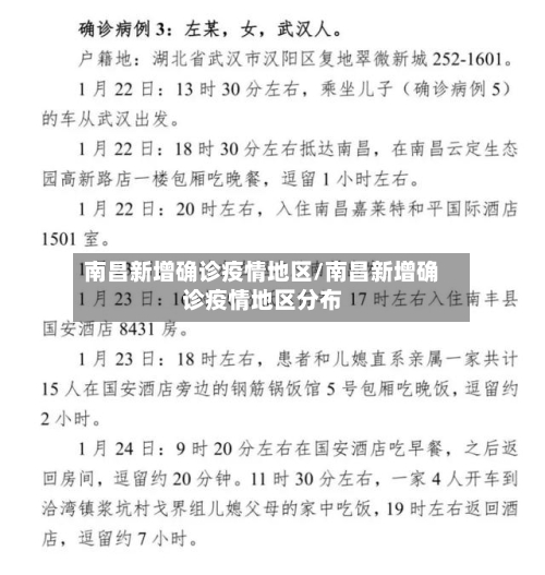 南昌新增确诊疫情地区/南昌新增确诊疫情地区分布-第3张图片