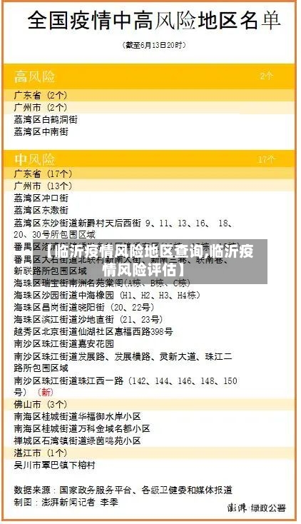 【临沂疫情风险地区查询,临沂疫情风险评估】-第2张图片