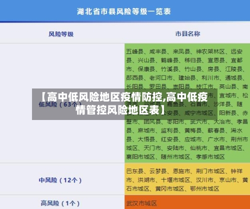 【高中低风险地区疫情防控,高中低疫情管控风险地区表】-第3张图片